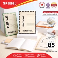 (1 Book) Greebel Campus Boxy Notebook 50 Sheets (1PCS) School Book B5 50-3 I Greebel Notebook