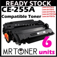 6x Compatible Toner HP CE255A CE255X CE255 55A 55X  M521 M521dn M521dw M521dx M521dz M525 M525c M525