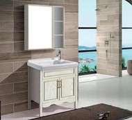 FUO衛浴:70公分 合金材質櫃體陶瓷洗衣盆立式浴櫃組(含龍頭) T9125