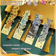 Hollow Metal Bookmarks Vintage Bronzing Floral Painting Bookmarks Writers Book Lovers Stationery