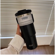 Tyeso Tumbler With Handle 600/890ml Stainless Steel Insulated Flask Water Bottle Botol Air Car Thermos Cup Mug Vacuum