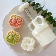 Lotus MoonCake Mould 50g 63g Moon Cake Mold Mid Autumn Chinese New Year Pastry Hand Press Tool Plast