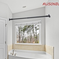 ALISONDZ Shower Curtain Poles, Adjustable Punch-free Telescopic Clothing Rod, Multifunction No Drill Extendable Stainless Steel Support Rod Closet