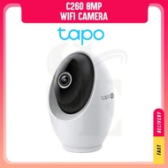TP-LINK TAPO C260 8MP Pan/Tilt Indoor AI Home Security Wi-Fi Camera