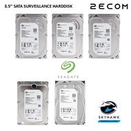 Seagate Skyhawk 1TB 2TB 4TB 6TB 8TB 10TB 3.5" SATA Surveillance Hard Drive HDD CCTV Hard Disk Heavy 