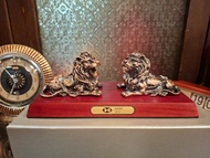 hsbc匯豐銀行銅獅子一對