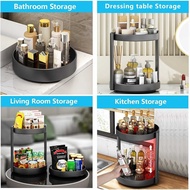 LCMNCLL NEMMOSI Stainless Steel Kitchen Storage 2 Layer Rotating Spice Rack - NM2