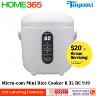 Toyomi Micro-com Mini Rice Cooker 0.3L RC 919