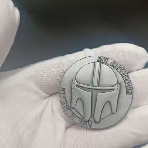 Classic Star Wars The Mandalorian Boba Fett Bounty Hunter Din Djarin Cospaly Metal Coins Prop Access