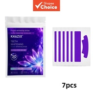 7 pairs of purple dental strips, easy-to-apply coconut mint flavored dental care strips for home use