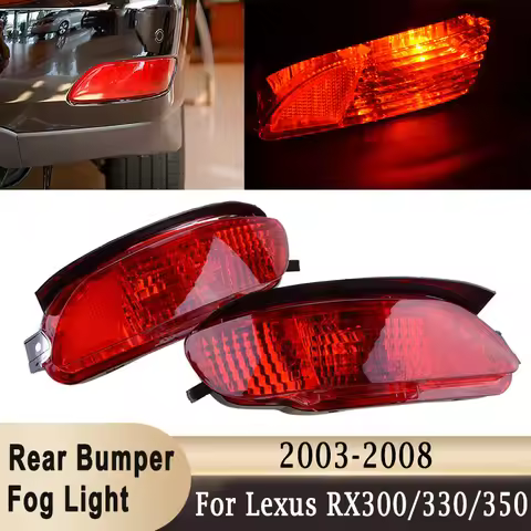 For Lexus RX300 RX330 RX350 2003-2008 Rear Lights Assembly Tail Fog Lamp Reflector Left Right Rear B