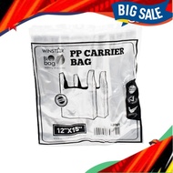 Plastik Lutsinar, Plastik Bag, Winstar Disposable Carrier Plastic Bag (18cm+12cm x 28cm)
