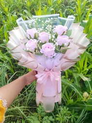 buket bunga pink/buket bunga cantik cocok untuk kado wisuda enggegemennt wedding dll/buket bunga mur