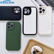 For OPPO A12 A12e A7 AX7 A7X A5S AX5S AX5 A3S A31 2020 F11 F9 F17 Pro+ Casing Simple Ins Fashion Lens Protection New Leather Soft Phone Case Soft Covers