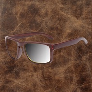 TR90 Full-Frame Square Glasses with Redwood Color Frame – Photochromic Reading Glasses (+0.75 to +4)