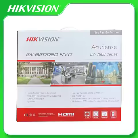 Hikvision DS-7608NXI-K2/8P (D) Original AcuSense 4K NVR 8CH PoE K Series Video Recorder For IP Camer