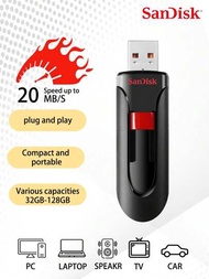 Sandisk Cruzer Glide 3.0 Usb 隨身碟 Usb 3.0 Cz600 隨身碟 16gb 32gb 64gb 128gb 黑色 Pendrive 高速 Usb 隨身碟