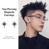 | Magnetic Clip Earrings Subang Magnet North Star No Piercing Viral AE112 Magnetic Earring