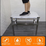 Fast Food Household Stall Dining Table Barbecue Shop Square Small Square Table Stainless Steel Stain