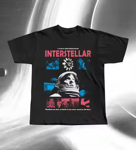 Interstellar Movie Graphic Tee | Christopher Nolan Sci-Fi Space T-Shirt