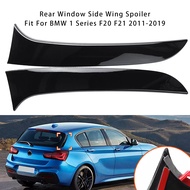Gloss Black Pair Rear Window Side Wing Spoiler For BMW 1 Series F20 F21 12-19