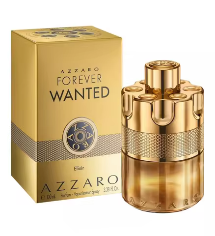 Azzaro Forever Wanted Elixir Parfum 100ML With Original Gold Gift Box Long Lasting Rich Warm Spicy V