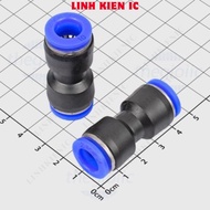 [5 Pieces]- PU10 Linhkien IC 10-10mm Pipe Pneumatic Connector