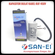 SAN-EI round water pump capacitor 6uf cable 450v