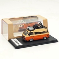 Ready Stock Ready Stock mortal 1: 64 Old-fashioned Volkswagen T3 with Travel Kit Bus Van Alloy Car M