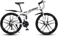 Fashionable Simplicity Lightweight Mountain Bike for Adult Aluminum Bicycle Full Suspension Frame Suspension Fork Disc Brake White E