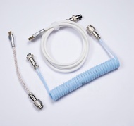 Gplanet Custom Coiled Cable RGB Series for Mechanical Keyboard Aviator Connector สายคีย์บอร์ดมีไฟ RG