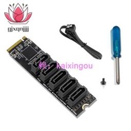 M.2 NGFF PCIE B-Key SATA轉SATA 3.0 5口擴展卡6Gbps轉接卡JMB585芯片組M.2