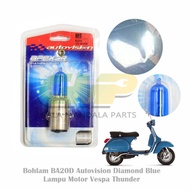 Bohlam BA20D Autovision Diamond Blue Lampu Motor Vespa Thunder Kymco