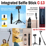 3 IN 1 TRIPOD TONGSIS WITH REMOTE BLUETOOTH HOLDER HP UP TO 6.5 INCH LENGTH 130 CM UNIVERSAL FOR GOP