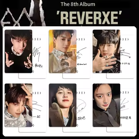 REVERXE Album Card BAEKHYUN SEHUN Vision Photocard Bright Film LOMO Card XIUMIN CHANYEOL Fans Collec