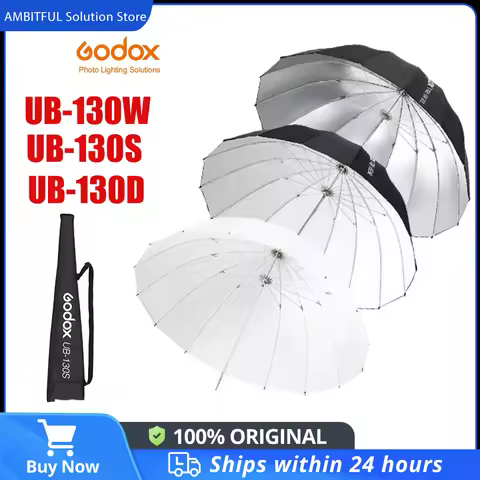 Godox UB-130S UB-130S UB-130D 130cm Parabolic Black Reflective Umbrella Studio Umbrella with Black S