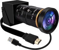 ALPCAM HDMI USB Camera 4K 30fps Web Camera 10X Manual Zoom USB Webcam with 5-50mm CS Lens H.264 Vide