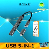 USB HUB 5 IN 1 M-TECH CR50
