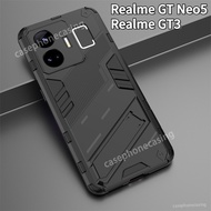 Casing For Realme GT Neo 5 GTNeo5 Neo5 GT3 Phone Case Cover Stand Holder Bracket Armor Hard PC Back Anti Drop shockproof Back Cover