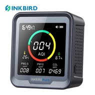 INKBIRD 6-In-1คุณภาพอากาศในร่มตรวจสอบตรวจจับ CO2 PM2.5 AQI อุณหภูมิและความชื้นที่มีการเตือนภัยสำหรับ