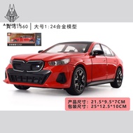 Mô Hình Xe Ôtô Kim Loại 1/24 Siêu Xe BMW I5 M60 Dùng Để Trưng Bày Bàn Làm Việc
