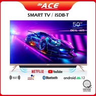 ACE 50" Smart Google TV DE1L(Android 11, Netflix, Youtube, Chromecast, BT, ISDB, Soundbar, Voice Com