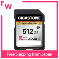 GIGASTONE SD Card 512GB, Camera Pro MAX, A2 4K U3 Class 10 SDXC High Speed 4K UHD & Full HD Video, C