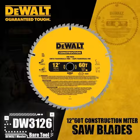 DEWALT DW3126 DW3128 12" Construction Miter Saw Blades Power Tool Accessories
