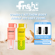 Combo 2 Xịt Thơm Body Armaf Odyssey 200ml – Lưu Hương Lâu Khử Mùi Hiệu Quả