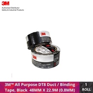 All Purpose  DT8  Duct / Binding Tape 48MM X 22.9M, Black (Pack of 1 roll)