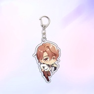 【Customizable】 Anime Obey Me Keychain Lucifer Mrmon Leviathan Asmodeus Pajamas Collection Figures Ke