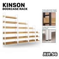 (JIJI SG) KINSON Bookcase Rack - 3/4/5/6 Tiers - (Pre-Assembled) Perfect for Home usage - Easy Storage - Minimalist
