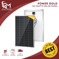 Solar Panel 100 Watts (POWER GOLD) - Mono Crystalline Solar Panel for Maximum Efficacy and Savings