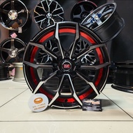 [4PCS] New Sport Rim 15inch RX Racing 15X6.5JJ ET38 8H100/114.3 GBFPURZ